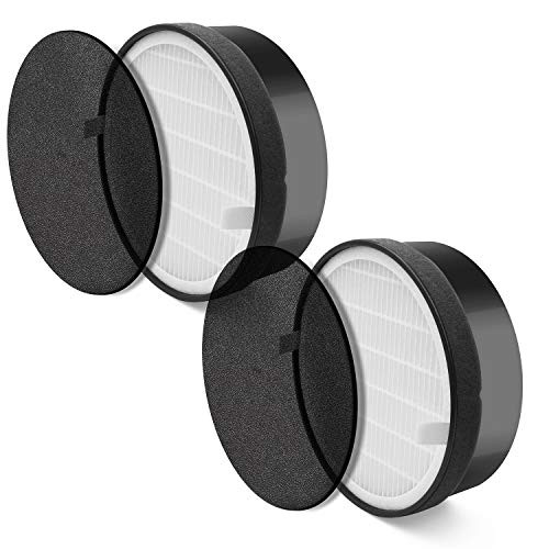 LEVOIT Air Purifier LV-H132 Replacement Filter, H13 True HEPA and Activated Carbon Filters Set, LV-H132-RF -2 Pack-