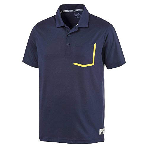 Puma Golf Men's 2019 Faraday Polo, Peacoat-Heather, x Large