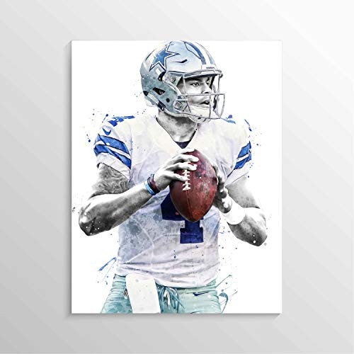 Dak Prescott Poster Print, Football Player Poster, American Football Print, Football Wall Art, American Football Poster, NFL Wall Decor, Man Cave Gifts Dak Prescott Poster Print, Football Player Poster, American Football Print, Football Wall Art, American Football Poster, NFL Wall Decor, Man Cave Gifts