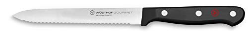 WUsthof Gourmet Serrated Utility Knife, 5-Inch, silver -1025046314-