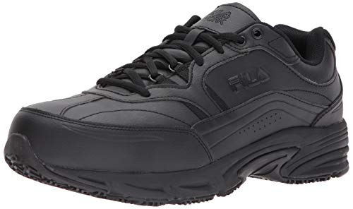 Fila Men's Memory Workshift Slip Resistant Steel Toe Work Shoes Hiking, Black, 11.5