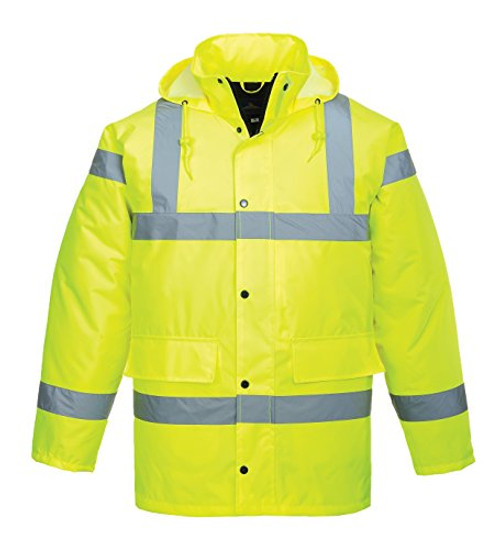 Portwest Workwear S460 Mens Hi-Vis Traffic Jacket Yellow 8XL Portwest Workwear S460 Mens Hi-Vis Traffic Jacket Yellow 8XL
