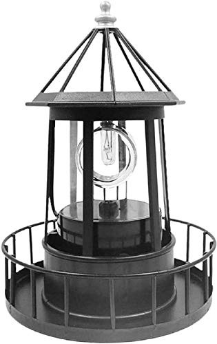 Lighthouse Solar LED Light Rotating Lamps Yard Garden Fence Outdoor Decoration Sensor Beacon Lamp Lighting Tools