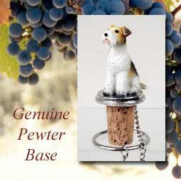 Conversation Concepts Wire Fox Terrier Red Bottle Stopper
