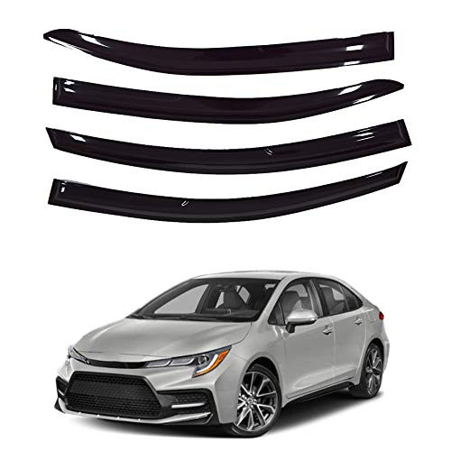 munirater Car Side Window Visors Rain Guard Shade Deflector Replacement for 2020-2021 Toyota Corolla 4-Door