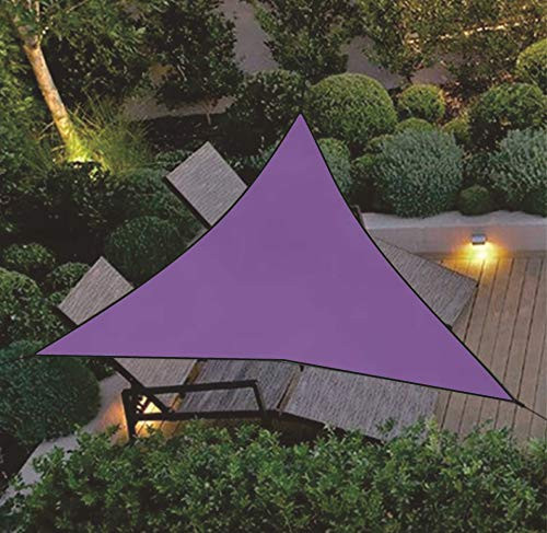 20 x 20 x 20 Sun Shade Sail Triangle, Waterproof Canopy Pergolas Top Cover, Outdoor Shade Sail UV Block for Patio Garden Backyard