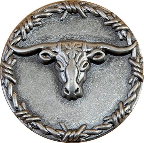 Set of 6 Longhorn Barbwire Drawer Pulls Cabinet Knobs OS