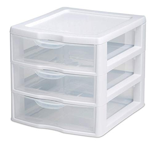 Sterilite 6.875 in. H x 7.25 in. W x 8.5 in. D Stackable Drawer Organizer