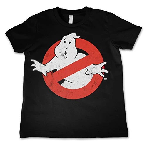 Ghostbusters Officially Licensed Merchandise Distressed Logo Unisex Kids T Shirts Ages 3-12 Years