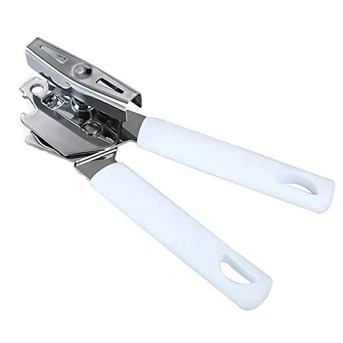 Yzbtj Stainless Steel Manual Can Opener, Easy Turn Big Knob Handheld Safe Cut Can Openers with Smooth Edge, for Bottle, Beer, Ideal for Seniors with Arthritis