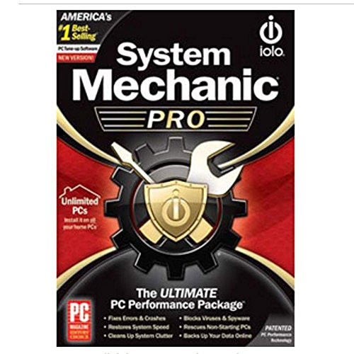 iolo - System Mechanic Pro, Computer Cleaner for Windows, Blocks Viruses and Spyware, Restores System Speed, Software License