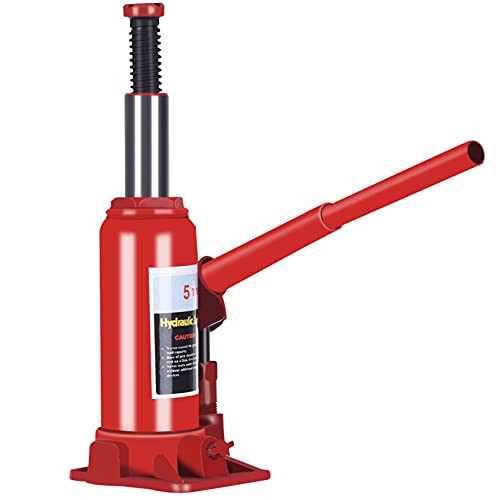 Boddenly 5 Ton Hydraulic Jack, Hand Operated Vertical Hydraulic Bottle Jack Car Repair tools, Ideal for Auto and Small Truck Repair