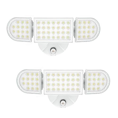 iMaihom 55W Dusk to Dawn LED Security Light, 5000lm Super Bright Outdoor Flood Light, IP65 Waterproof Exterior Lighting, 3 Adjustable Heads, 6000K Daylight White Wall Light for Garage, Yard -2 Pack- iMaihom 55W Dusk to Dawn LED Security Light, 5000lm Super Bright Outdoor Flood Light, IP65 Waterproof Exterior Lighting, 3 Adjustable Heads, 6000K Daylight White Wall Light for Garage, Yard -2 Pack-