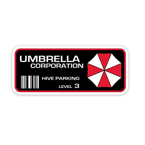 Vool Resident Evil Umbrella Corp. Parking Decal Vinyl Decal Bumper | Sticker | 2inchx5inch