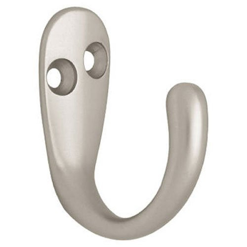 Liberty Hardware B59103Z-SN-C Single Prong Robe Hook, Matte Nickel