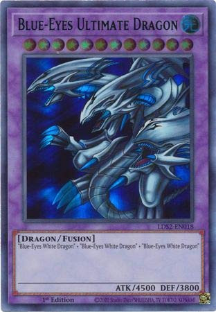 Blue-Eyes Ultimate Dragon -Green- - LDS2-EN018 - Ultra Rare - 1st Edition