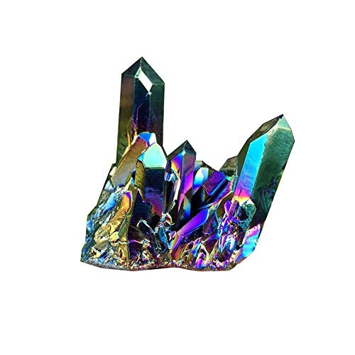 Fuhu 1Pc Natural Quartz Crystal Rainbow Titanium Cluster Rare Crystal Cluster Specimen Home Decoration Craft Reiki Energy Stone Can Healing Specimen Mineral Fuhu 1Pc Natural Quartz Crystal Rainbow Titanium Cluster Rare Crystal Cluster Specimen Home Decoration Craft Reiki Energy Stone Can Healing Specimen Mineral