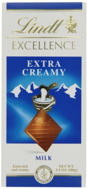 Lindt Excellence Extra Creamy Milk Chocolate- 3.5 Ounce -Pack of 1- Lindt Excellence Extra Creamy Milk Chocolate- 3.5 Ounce -Pack of 1-