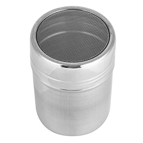Plyisty Powder Shaker- Powder Shakers- with Lid Non?Toxic and Durable Chocolate Shaker for Coffee Sugar Flour Jar Pepper Sugar Pepper Powder Cocoa Flour-Medium-