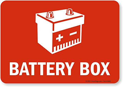 SmartSign inchBattery Boxinch Label | 7inch x 10inch Laminated Vinyl SmartSign inchBattery Boxinch Label | 7inch x 10inch Laminated Vinyl
