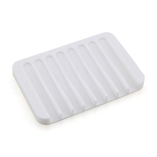 Urbanstrive Soap Dish Shower Waterfall Soap Tray Soap Saver Soap Holder for Bathroom- Kitchen- Counter Top- Flexible Silicone- Keep Soap Bars Dry- Easy Cleaning - White -White- Urbanstrive Soap Dish Shower Waterfall Soap Tray Soap Saver Soap Holder for Bathroom- Kitchen- Counter Top- Flexible Silicone- Keep Soap Bars Dry- Easy Cleaning - White -White-