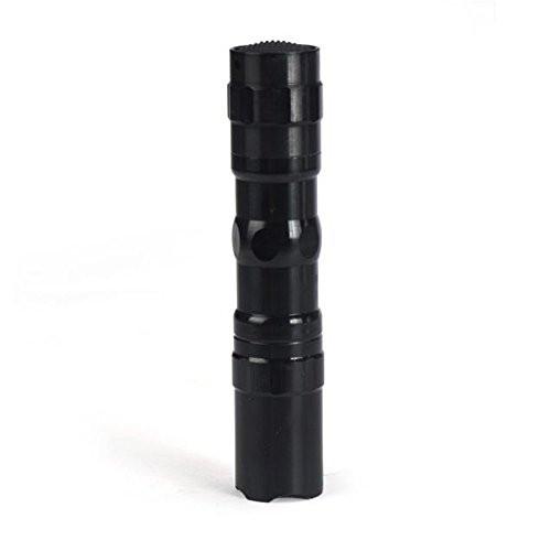 Flashlight-ZYooh 3W Super bright LED lamp With Clip Clamp AA Flashlight Focus Torch Light Black