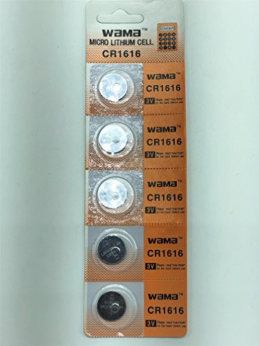 Wama CR1616 3V Lithium Coin Cell Battery -5 Batteries-