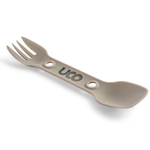 UCO Utility Spork 3-in-1 Combo Spoon-Fork-Knife Utensil Only - No Tether- Sand Stone- One Size