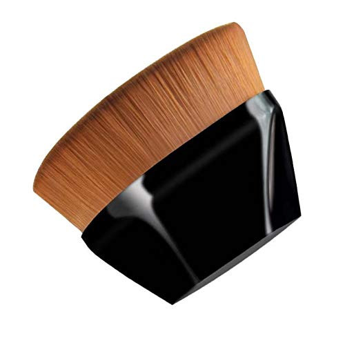 Foundation Makeup Brush- Flat Top Kabuki Face Brush Multifunctional for Blending Liquid- Cream or Flawless Powder Cosmetics with Portable Case -black- Foundation Makeup Brush- Flat Top Kabuki Face Brush Multifunctional for Blending Liquid- Cream or Flawless Powder Cosmetics with Portable Case -black-