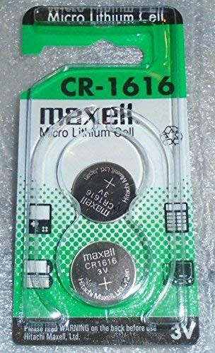 Maxell CR1616 3 Volt Lithium Coin Battery- 2 on Card