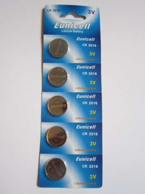 5X Eunicell CR2016 CR 2016-3V Lithium Button Cell Battery Batteries
