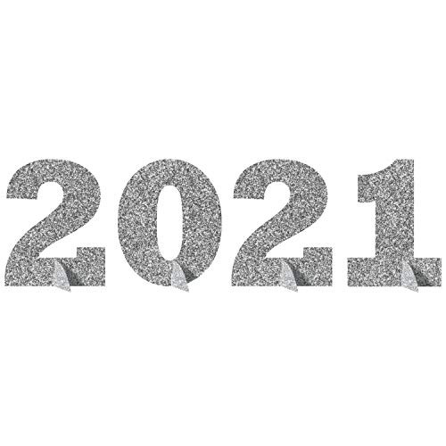 Creative Converting 2021 New Year Standup Centerpiece- 6inch x 5.25inch- Multi-color