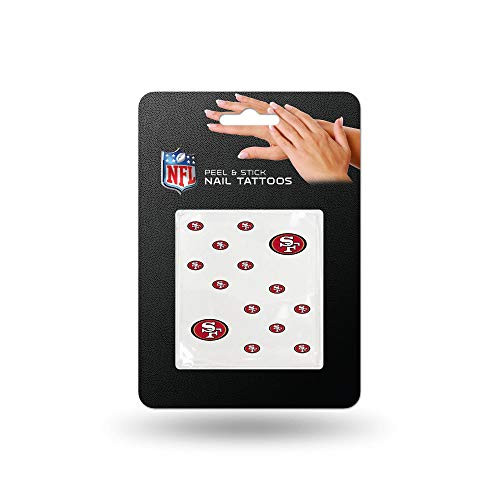 Rico Industries NFL San Francisco 49ers Nail Tattoos- Set of 12 Plus 2 Face Tattoos - Red- 7.5 x 4.5-inches Rico Industries NFL San Francisco 49ers Nail Tattoos- Set of 12 Plus 2 Face Tattoos - Red- 7.5 x 4.5-inches