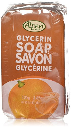 Alpen Secrets Orange Mandarin Glycerin Soap- 3.67-Ounce -Pack of 4-