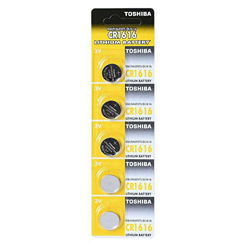 Toshiba CR1616 3 Volt Lithium Coin Battery -5 Batteries-