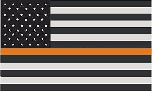 LPF USA Thin Orange Line American Subdued Flag Decal Search Rescue SAR Vinyl Sticker VAR
