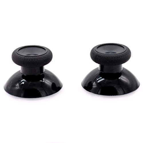 Deal4GO 2-Pack OEM Thumbsticks Concave Analog Replacement for Xbox one Controller Rubber Joystick Thumb Grips -Black-
