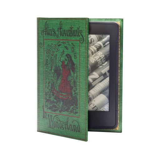 Kindle Paperwhite Case (inc All New Versions) Book Cover Style (Alice in Wonderland)