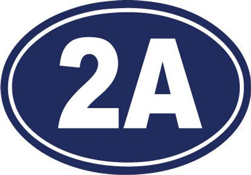 Decaltor Purple 2A 2nd Amendment Vehicle  and  Property Protected by 2A Vinyl Decal Sticker Car Truck Van SUV Window Wall Cup Laptop 3'' X 5''