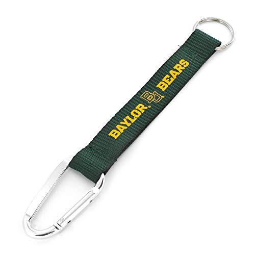 Aminco NCAA Baylor Bears Carabiner Lanyard Keychain- Team Color- 5
