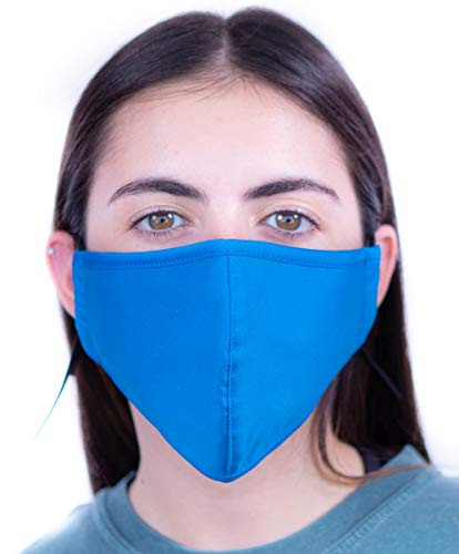 Headmost ComfyMax 3 Layer Fabric Facemask- Water Repellent- Washable  and  Breathable Face Mask -Royal-