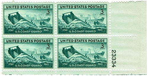 U.S. Coast Guard Plate Block of 4 x 3c Stamps - Scott 936