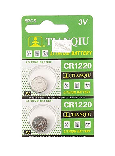 Tianqiu CR1220 3V Lithium Coin Cell Batteries -2 Batteries-