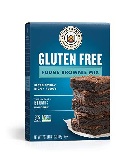 King Arthur- Gluten Free Fudge Brownie Mix- Certified Gluten-Free- Non-GMO Project Verified- Certified Kosher- 17 Ounces