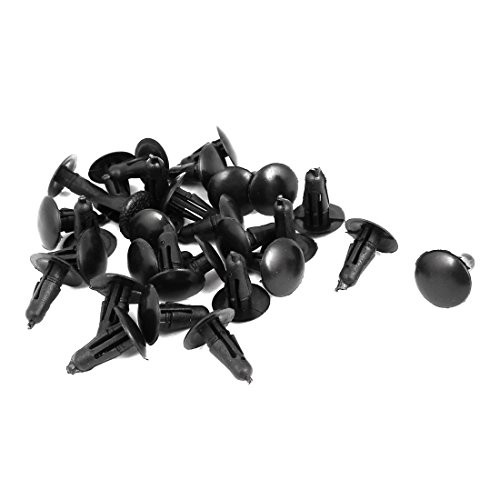 uxcell 5mm X 15mm Plastic Rivets Car Push Clips 30 Pcs