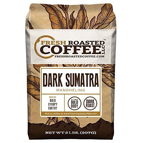 Dark Sumatra, Whole Bean, Fresh Roasted Coffee LLC (2 lb.)