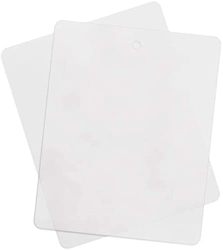Thin Clear Flexible Plastic Cutting Board Chopping Mat 12inch x 15inch -2 Pack-