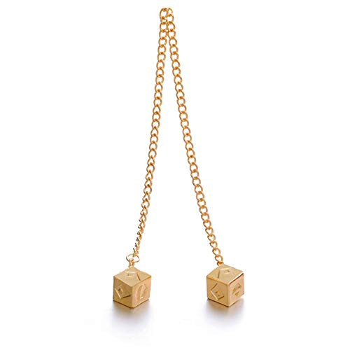 Men's Han Solo Lucky Dice- Prop Cosplay Costumes Replica Accessories- Star Wars Jewelry Merchandise Gold