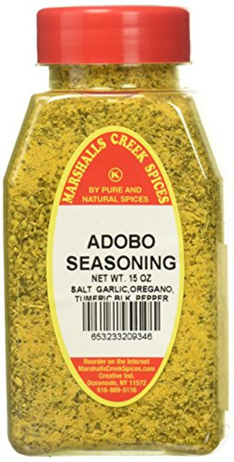 Marshalls Creek Spices Kosher Adobo With Salt Refill- 15 Ounce Marshalls Creek Spices Kosher Adobo With Salt Refill- 15 Ounce