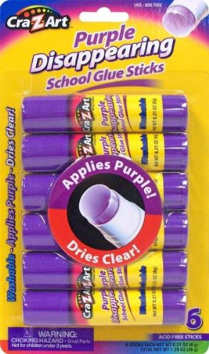 Cra-Z-Art Colorful Glue Sticks- 6 Count -11315-